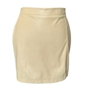 * New ~ BP. NORDSTROM ~  Faux Leather Mini Skirt With Side Slit Size S